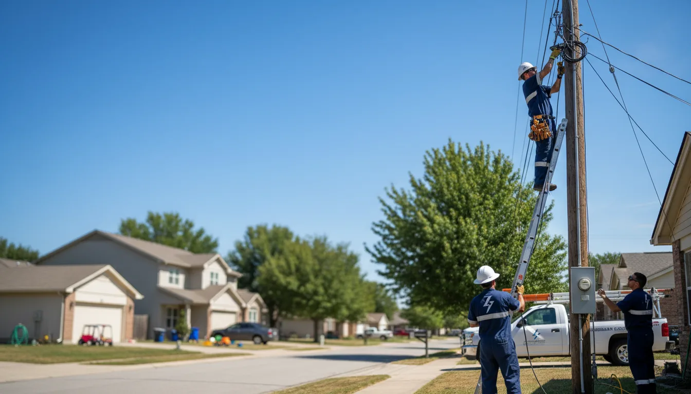 Residential electrician providing installation services in Zalma, MO